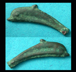 Thrace, Olbia, Cast Dolphin Money, c. 550-500 BC, Iconic!